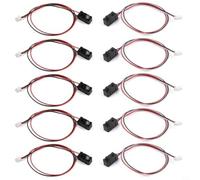Moliuoly Lot de 5 capteurs IR Break Beam 5 mm Interrupteur photoélectrique DC 3-5 V Sortie NPN pour Arduino Projets Robot Détection d'objets Noir (50 cm)
