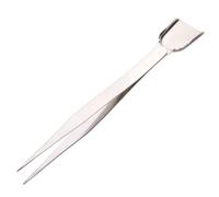 Moliuoly Pince à épiler en acier inoxydable avec pelle et cuillère pour la fabrication de bijoux, couper des perles de pierres précieuses et des diamants ainsi que pour manipuler de petites pièces