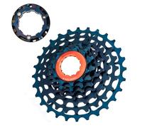 Moliuoly Roue libre de vélo à 7 vitesses 11-28T en aluminium léger résistant à l'usure pour vélo pliant Brompton, bleu