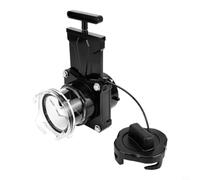 Moliuoly RV Vanne coulissante pour eaux usées avec couvercle d'étanchéité pour raccords Camco 3 pouces, curseur rotatif avec adaptateur transparent pour éviter les fuites et surveillance du réservoir