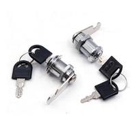 Moliuoly Serrure de boîte à outils neuve avec serrure à came, serrure tubulaire avec clés, alliage de zinc, 90 degrés