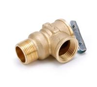 Moliuoly Soupape de décharge de pression en laiton avec filetage NPT 3/4", soupape de sécurité 150 PSI pour chauffe-eau, construction sans plomb, mécanisme à ressort, design à flux jetable