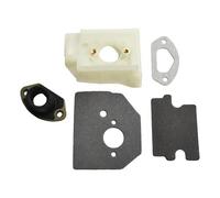 Moliuoly Support de carburateur Kit de joint de guidage en métal et plastique pour tronçonneuse 4500/5200/5800 avec moteurs 45CC/52CC/58CC, pièce de rechange pour optimiser les performances et montage