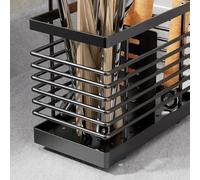 Moliuoly Support mural multifonction pour baguettes de cuisine - Gris