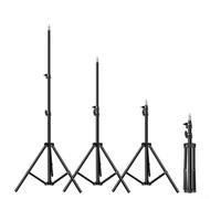 Moliuoly Trépied de microphone réglable en alliage d'aluminium, hauteur réglable de 150 cm, trépied pliable avec filetage de 1/4" pour la photographie, le studio, la scène et les enregistrements