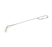 Moliuoly Tringle à cendres efficace en acier inoxydable pour Kamado Joe Classic, élimination complète des cendres, prise en main confortable, adaptée à divers barbecues, rangement facile, 45,7 cm de