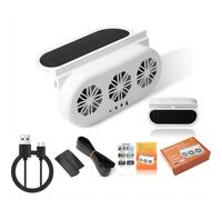 Moliuoly Ventilateur d'échappement de voiture à énergie solaire avec alimentation USB, design à 3 moteurs, conduit d'air Vortex 5000 tr/min, convient à tous les modèles de véhicules