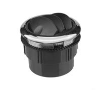 Moliuoly Ventilation de climatisation 87 mm avec dimensions d'installation de 75 mm pour bus pour camping-car véhicule électrique camion ouverture de sortie d'air rotative contrôle précis du flux