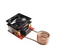 Moliuoly ZVS Plaque de chauffage à induction 1000 W avec bobine en cuivre et ventilateur, module chauffant haute performance DC 24-36 V pour faire fondre le métal, durcir et briller jusqu'à 1100 °C
