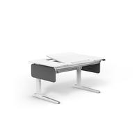 Moll e-Champion Bureau pour enfant réglable en hauteur, évolutif et ergonomique, avec plateau inclinable divisé et coins arrondis, idéal pour les écoliers, fabriqué en Allemagne