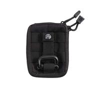 Molle EDC Pochette de rangement d'extérieur pour course à pied, randonnée, sport (noir)
