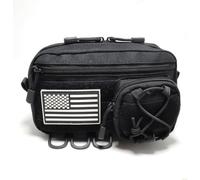 Molle Pochette administrative pour sac à dos tactique, pochette à outils EDC, sac banane utilitaire à fermeture éclair, sac de taille, camping, cyclisme, voyage