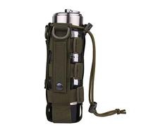 Molle Porte-bouteille Tactique Militaire,Sac Porte Bouteille D'Eau 0,5 à 2,5L Durable pour Camping,Randonnée,Cyclisme(vert foncé)