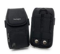 Molle Système téléphone Holster pour gilet tactique Sac à dos ou. pour téléphone avec robuste Coque de protection on. Compatible avec iPhone XS Max, XR, iPhone 8 Plus ; Samsung Note 9, S9 Plus ; Pixel 3 XL, 2 XL ; OnePlus., noir, Large