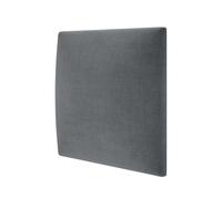 MOLLIS Panneau Rembourré, Panneau Mural Carré et Décoratif, comme Tête de Lit ou Protection Contre Les Chocs, Réduit Le Bruit et Améliore L'acoustique, en Mousse, 30 x 30 cm, Anthracite