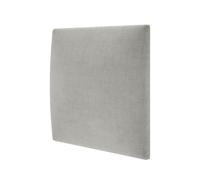 MOLLIS Panneau Rembourré, Panneau Mural Carré et Décoratif, comme Tête de Lit ou Protection Contre Les Chocs, Réduit Le Bruit et Améliore L'acoustique, en Mousse, 30 x 30 cm, Argenté