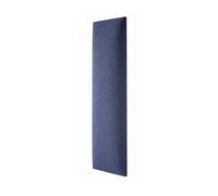 MOLLIS Panneau Rembourré, Panneau Mural Rectangulaire et Décoratif, comme Tête de Lit ou Protection Contre Les Chocs, Réduit Le Bruit et Améliore L'acoustique, en Mousse, 60 x 15 cm, Bleu Marine
