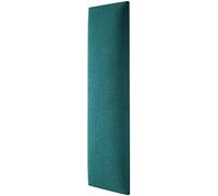 MOLLIS Panneau Rembourré, Panneau Mural Rectangulaire et Décoratif, comme Tête de Lit ou Protection Contre Les Chocs, Réduit Le Bruit et Améliore L'acoustique, en Mousse, 60 x 15 cm, Turquoise