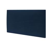 MOLLIS Panneau Rembourré, Panneau Mural Rectangulaire et Décoratif, comme Tête de Lit ou Protection Contre Les Chocs, Réduit Le Bruit et Améliore L'acoustique, en Mousse, 60 x 30 cm, Bleu Marine