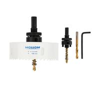 Mollom 108mm (4-1/4") Scie trépan bimétallique HSS M42 8% Co avec arbre