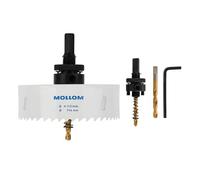 Mollom 114mm (4-1/2") Scie trépan bimétallique HSS M42 8% Co avec arbre
