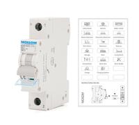 MOLLOM CC 1P 110-240V 10A C10 Disjoncteur miniature | Disjoncteur miniature sur mesure,déclenchement thermomagnétique,6 kA, sectionneur CC pour système photovoltaïque