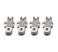 Molloparts 8268743 Lot de 4 roues de panier supérieur WP8268743 compatibles avec Kenmore Compatible avec Whirlpool Compatible avec lave-vaisselle KitchenAid