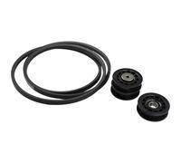 Molloparts Kit poulies et courroie 587973001 587969201 580364609 compatible avec tondeuse Husqvarna LC356AWD HU625AWD HU675AWD HU700AWD HU725AWD HU775AWD HU800AWD HU800AWDH 00L HU8. 00H HU700H