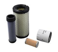 Molloparts LG243 Kit de filtres d'entretien domestique compatible avec les tracteurs de pelouse John Deere X495 X595 X595SE Compatible avec Gator 6X4 HPX 4X2 HPX 4X4 Compatible avec les moteurs Yanmar