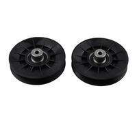 Molloparts Lot de 2 poulies de renvoi en V AM138080 AUC11238 AM134502 280-842 compatibles avec tondeuses John Deere X300 X300R X304 X305R X310 X320 X324 X330 X340 X355 0 x 35 0R X354, X360, X370,