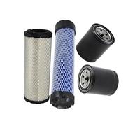 Molloparts M131803 Kit de filtres d'entretien 4423981 compatible avec pelleteuse compacte John Deere 35D 27D Compatible avec moteur Yanmar 3TNV88-BNHB
