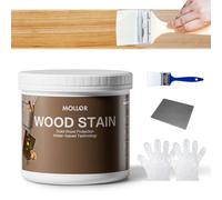 MOLLOR Teinture pour bois à base d'eau de 473,6 g - Pas d'apprêt, pas de couche de finition nécessaire, séchage rapide | Faible odeur | Non toxique, parfaite pour les meubles d'intérieur et