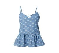 Molly BRACKEN Haut bleu fumé / blanc, Taille XS