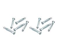 Molly Chevilles Métalliques à Expansion avec Vis M5 Ø 5 x 75mm Jeu de 10 Pièces M16206-XJ Gris (Lot de 2)