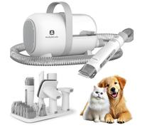 Molly&Cody Samson Kit de rasoirs 7 en 1 avec aspiration de poils d'animaux pour chien et chat (6 embouts, aspiration efficace et réduction du bruit pour une absorption de 99 % des poils d'animaux,