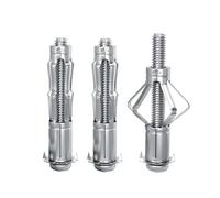 Molly Lot de 30 boulons Molly pour cloison sèche en acier plaqué zinc robuste (M6-52)