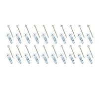 Molly M100810-XJ Multi Chevilles métal avec vis agglo Ø 4 x 37 mm, Gris, Set de 10 Pièces (Lot de 2)