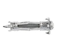 Molly M12006-XJ Chevilles auto foreuses avec vis M4 Ø 4 x 35 mm, Gris, Set de 10 Pièces