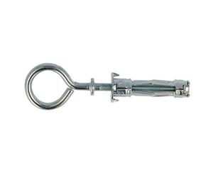 Molly M14105-XJ Jeu de chevilles métalliques à expansion avec anneau - Mur creux - Dimensions : 4 x 33 mm - Foret : 8 mm - Couleur : gris - Set de 5 pièces