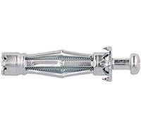 Molly M14205-XJ Chevilles métal à expansion avec gond Ø 8 x 40 mm, Gris, Set de 10 Pièces