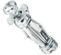 Molly M16100PB-XJ Chevilles métalliques 100 pièces 5x36 mm + vis - matériaux creux - conditionnement Pro, Gris, Set de 200 pièces