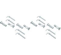 Molly M16205-XJ Chevilles Métal à expansion avec Gond, Gris, Set de 5 pièces (Lot de 2)