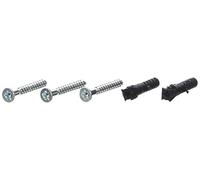 Molly M26520-XJ Chevilles polypropylène avec vis à tête fraisée Ø 5 x 25 mm, Gris, Set de 20 Pièces