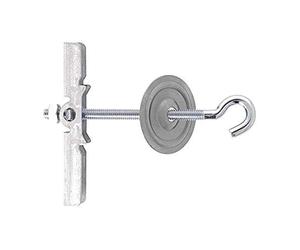 Molly M50202-XJ Chevilles à ressort Ø M4 avec Crochets, Gris, Set de 2 Pièces