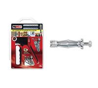 Molly M71931-XJ M71931 Kit d'Outils Gris & M18006-XJ Chevilles métalliques à expansion avec vis 43mm / M6 Ø 6 x 34mm, Gris, Set de 10 Pièces