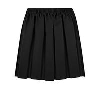 MOLLY MALOU Jupes d'uniforme scolaire plissées rondes élastiques pour filles de 2 à 16 ans, Noir , 17-18 ans