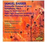 Molly Mcgurk - Samuel Barber: Symphony No. 1/ Essays Nos. 1 & 2 / Night Flight [Compact Discs]