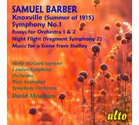 Molly Mcgurk - Samuel Barber: Symphony No. 1/ Essays Nos. 1 & 2 / Night Flight [Compact Discs]