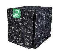 Molly Mutt Housse de Cage pour Chien de 106,7 cm avec Deux Portes enroulables, 100% Coton Durable, Respirant et pré-rétréci Lavable en Machine, Motif Rocketman, Taille XL, 106,7 x 71,1 x 78,7 cm