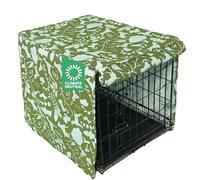 Molly Mutt Housse de Cage pour Chien de 76,2 cm avec Deux Portes enroulables, 100% Coton Durable, Respirant et pré-rétréci Lavable en Machine, Amarillo by Morning, Taille M, 76,2 x 53,3 x 61 cm
